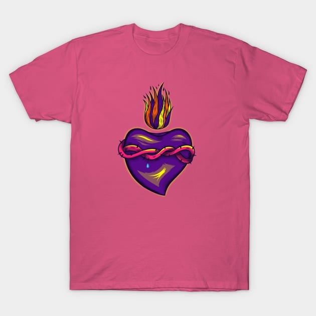 Sacred Heart T-Shirt by Priscila Floriano